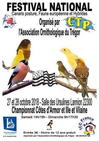 Championnat des COTES d'ARMOR et ILLE-ET-VILAINE des Oiseaux 2018